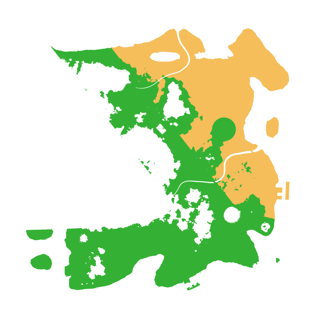 Biome Rust Map: Procedural Map, Size: 3500, Seed: 67095909