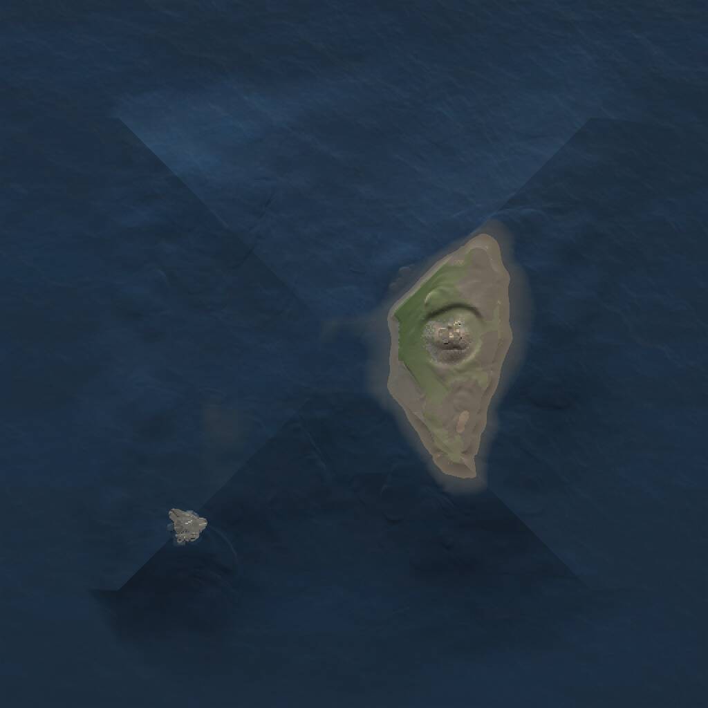 Rust Map: Procedural Map, Size: 1000, Seed: 1349215324, 1 Monuments