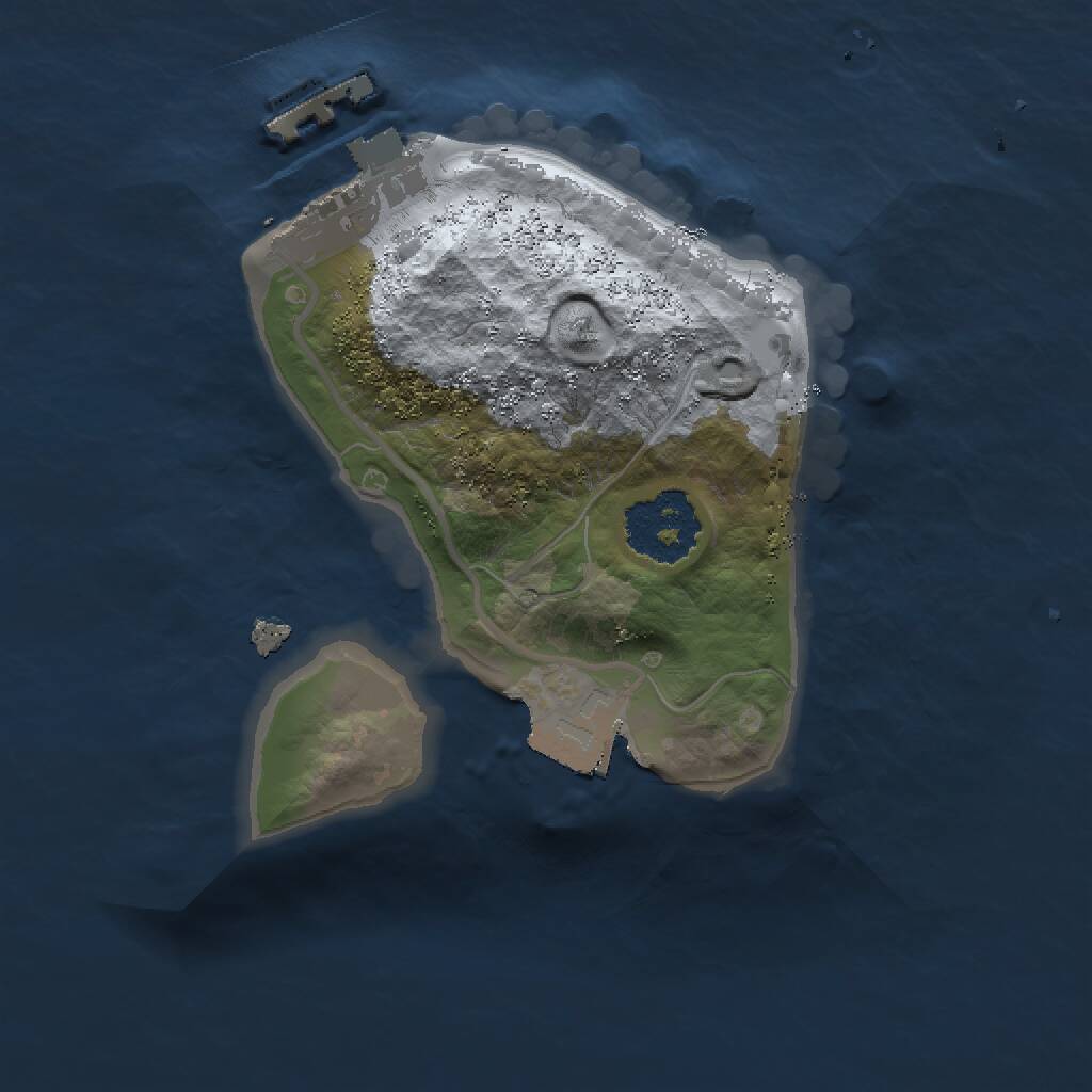 Rust Map: Procedural Map, Size: 1500, Seed: 82589933, 2 Monuments