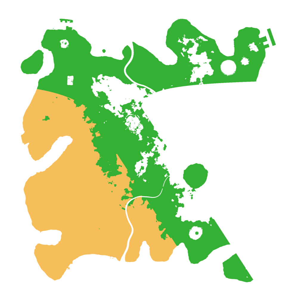Biome Rust Map: Procedural Map, Size: 3500, Seed: 10338389