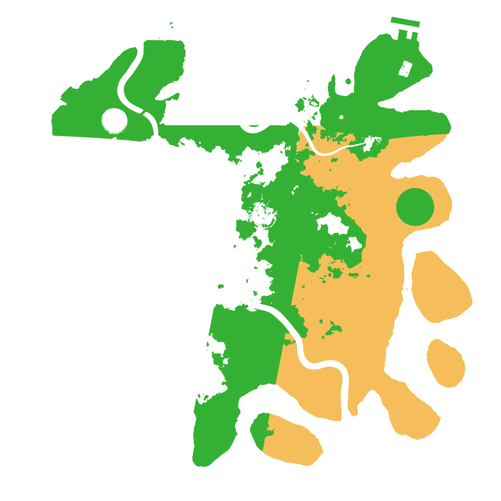 Biome Rust Map: Procedural Map, Size: 3500, Seed: 2502