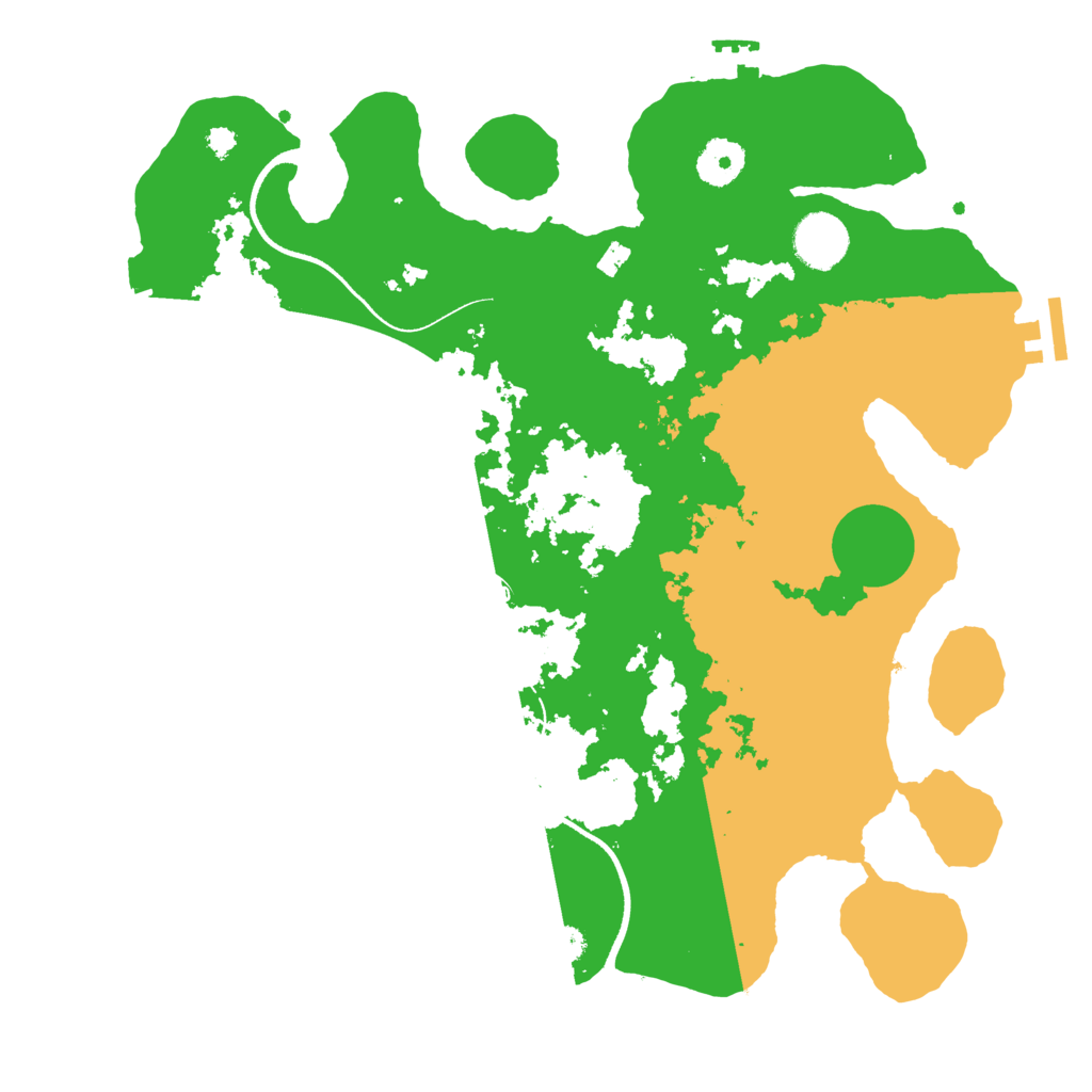 Biome Rust Map: Procedural Map, Size: 3500, Seed: 1836258631