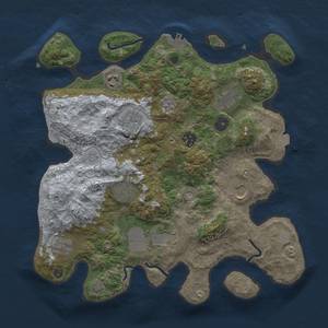 Thumbnail Rust Map: Procedural Map, Size: 3500, Seed: 1213086, 16 Monuments