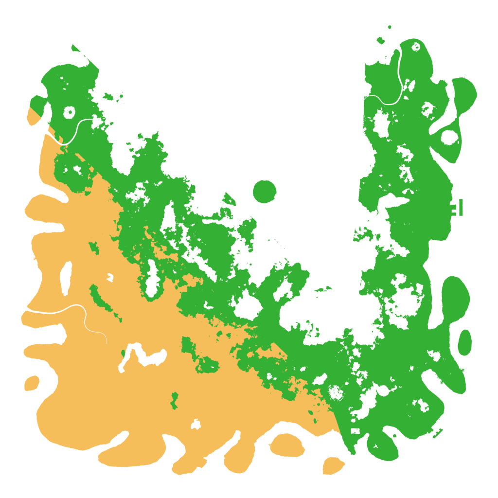 Biome Rust Map: Procedural Map, Size: 6000, Seed: 968946040