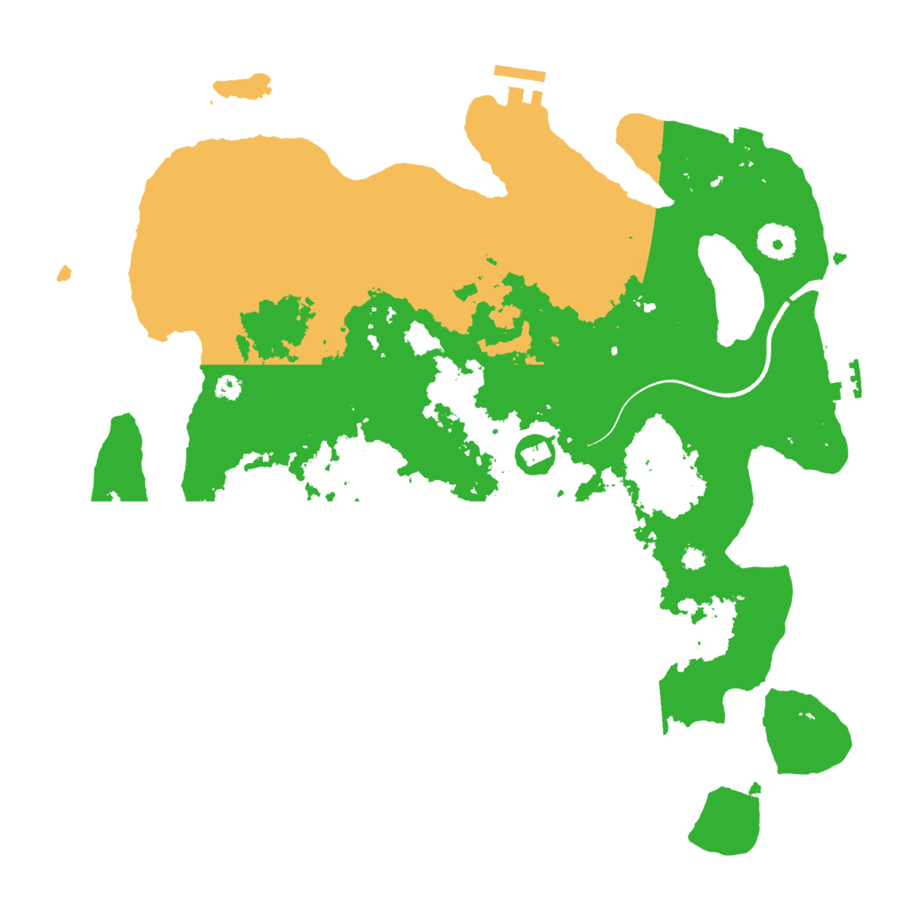 Biome Rust Map: Procedural Map, Size: 3600, Seed: 939770741