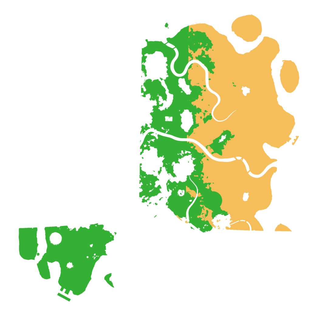 Biome Rust Map: Procedural Map, Size: 4500, Seed: 909869946
