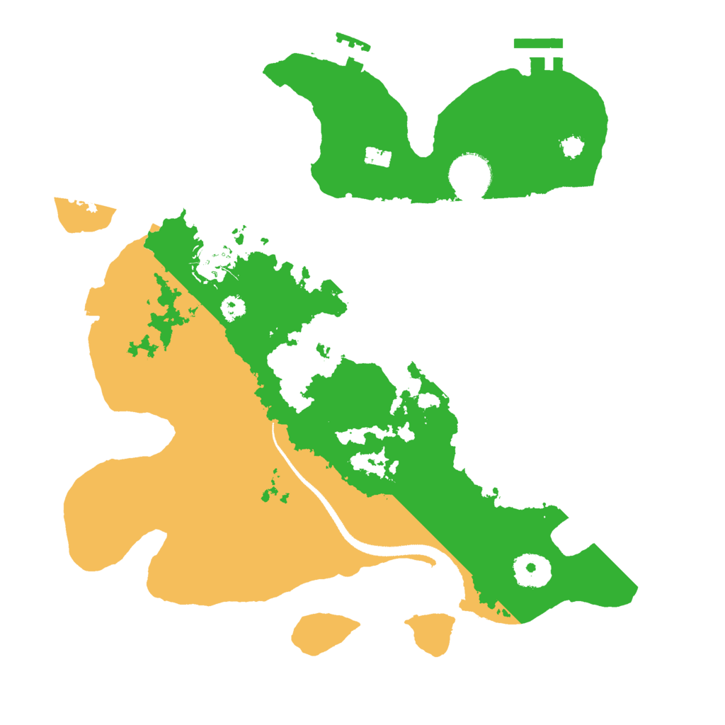 Biome Rust Map: Procedural Map, Size: 3000, Seed: 5510