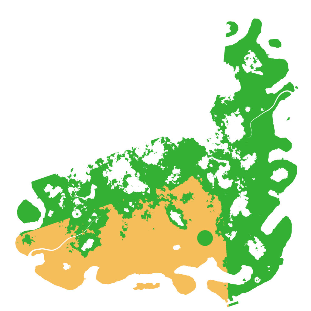 Biome Rust Map: Procedural Map, Size: 5250, Seed: 648252