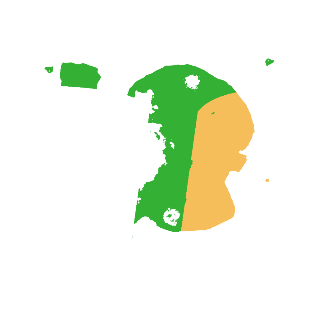 Biome Rust Map: Procedural Map, Size: 2000, Seed: 2135