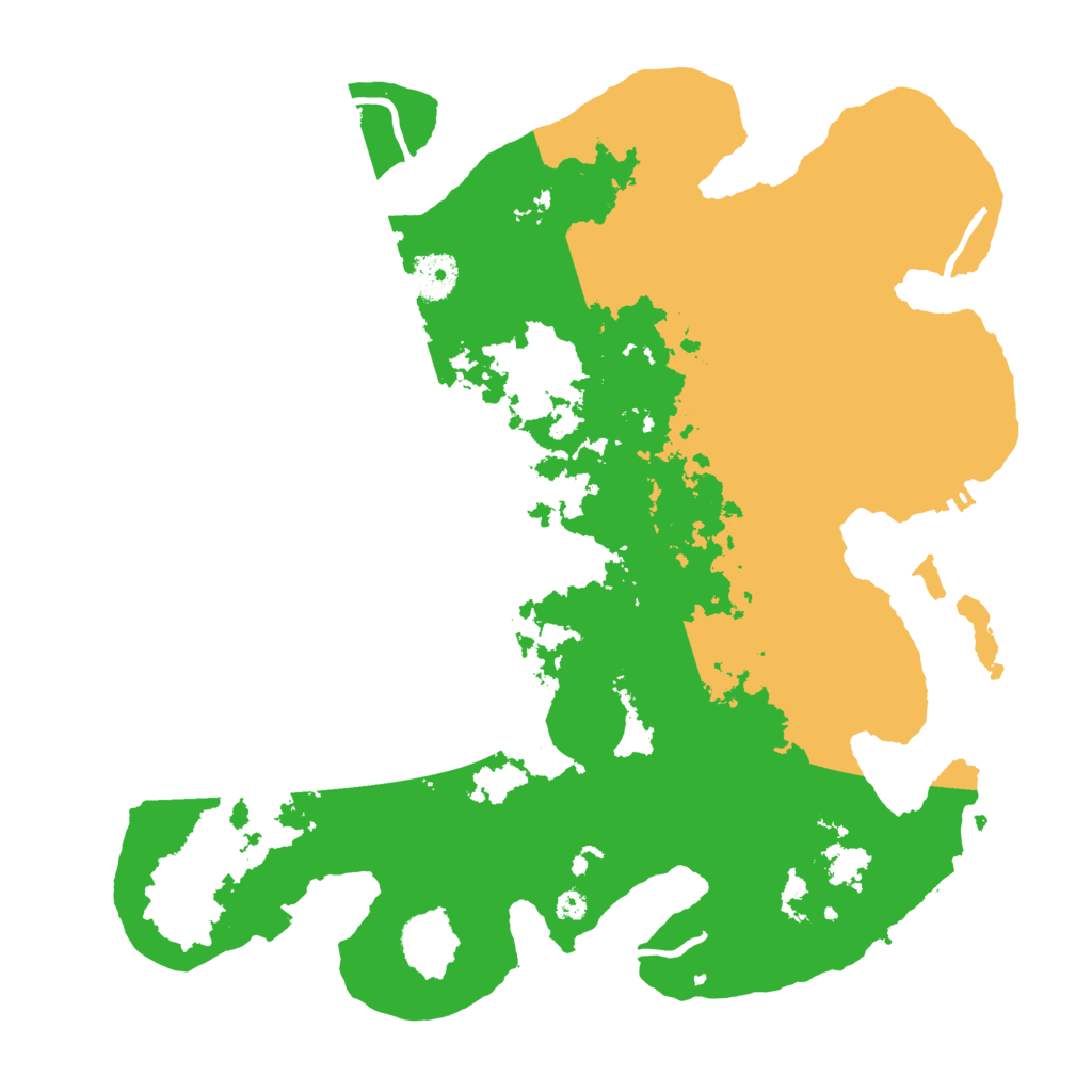 Biome Rust Map: Procedural Map, Size: 3700, Seed: 1395302586