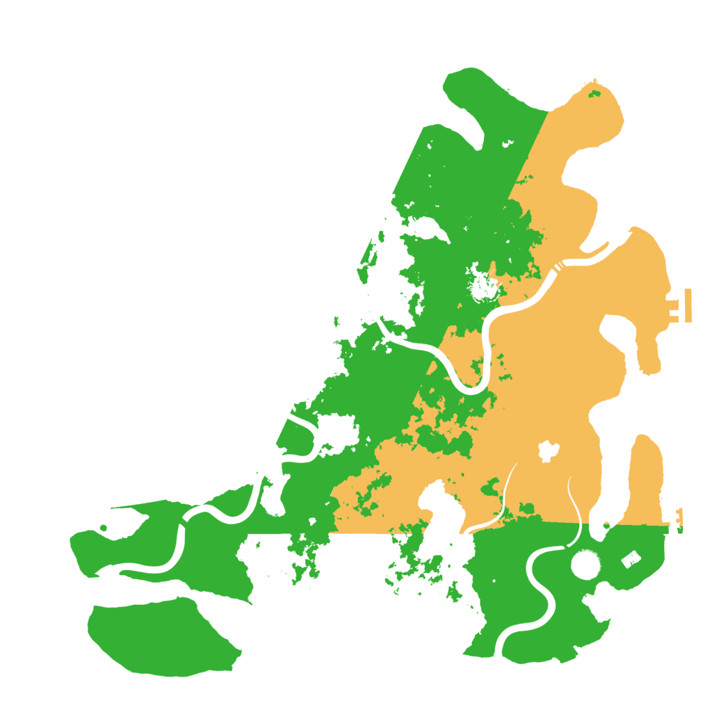 Biome Rust Map: Procedural Map, Size: 4250, Seed: 7168
