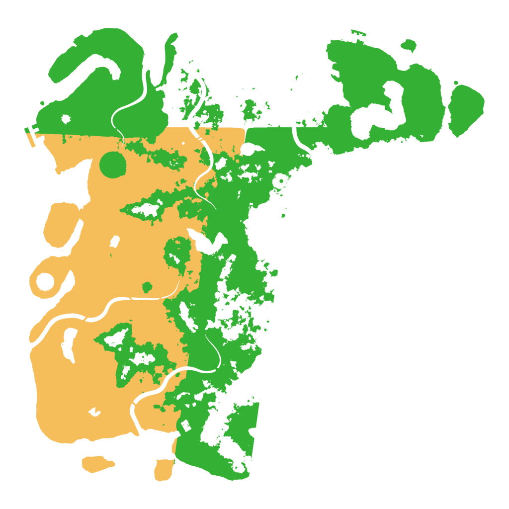 Biome Rust Map: Procedural Map, Size: 5000, Seed: 250659112
