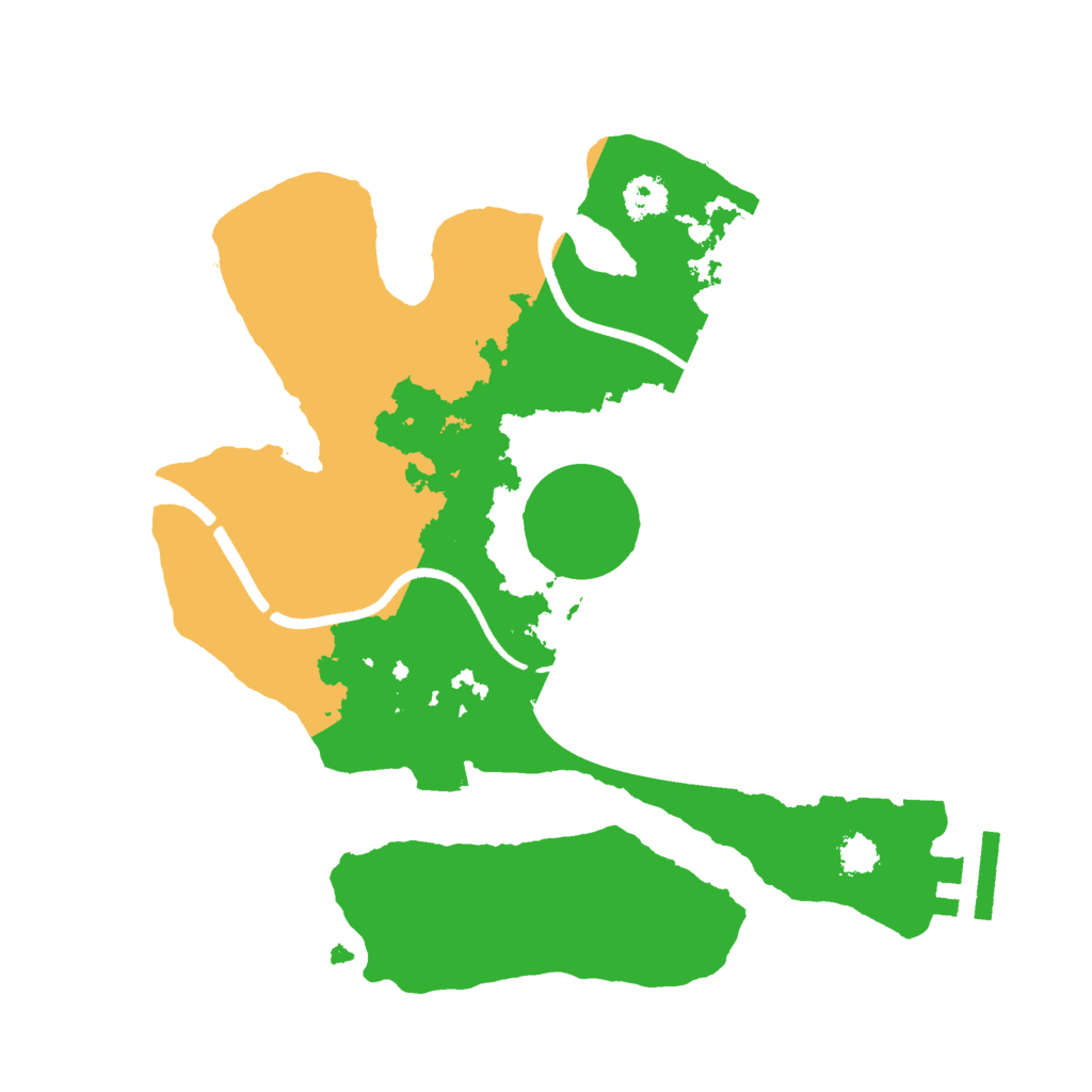 Biome Rust Map: Procedural Map, Size: 2500, Seed: 512440