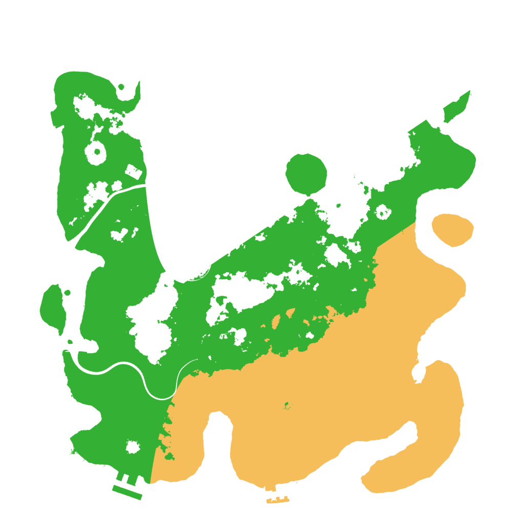 Biome Rust Map: Procedural Map, Size: 3500, Seed: 446733016