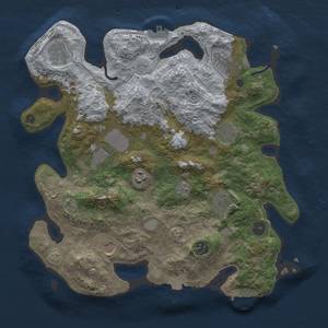 Thumbnail Rust Map: Procedural Map, Size: 3600, Seed: 10209, 17 Monuments