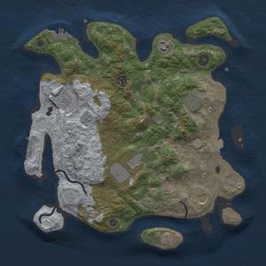 Thumbnail Rust Map: Procedural Map, Size: 3500, Seed: 20209, 15 Monuments