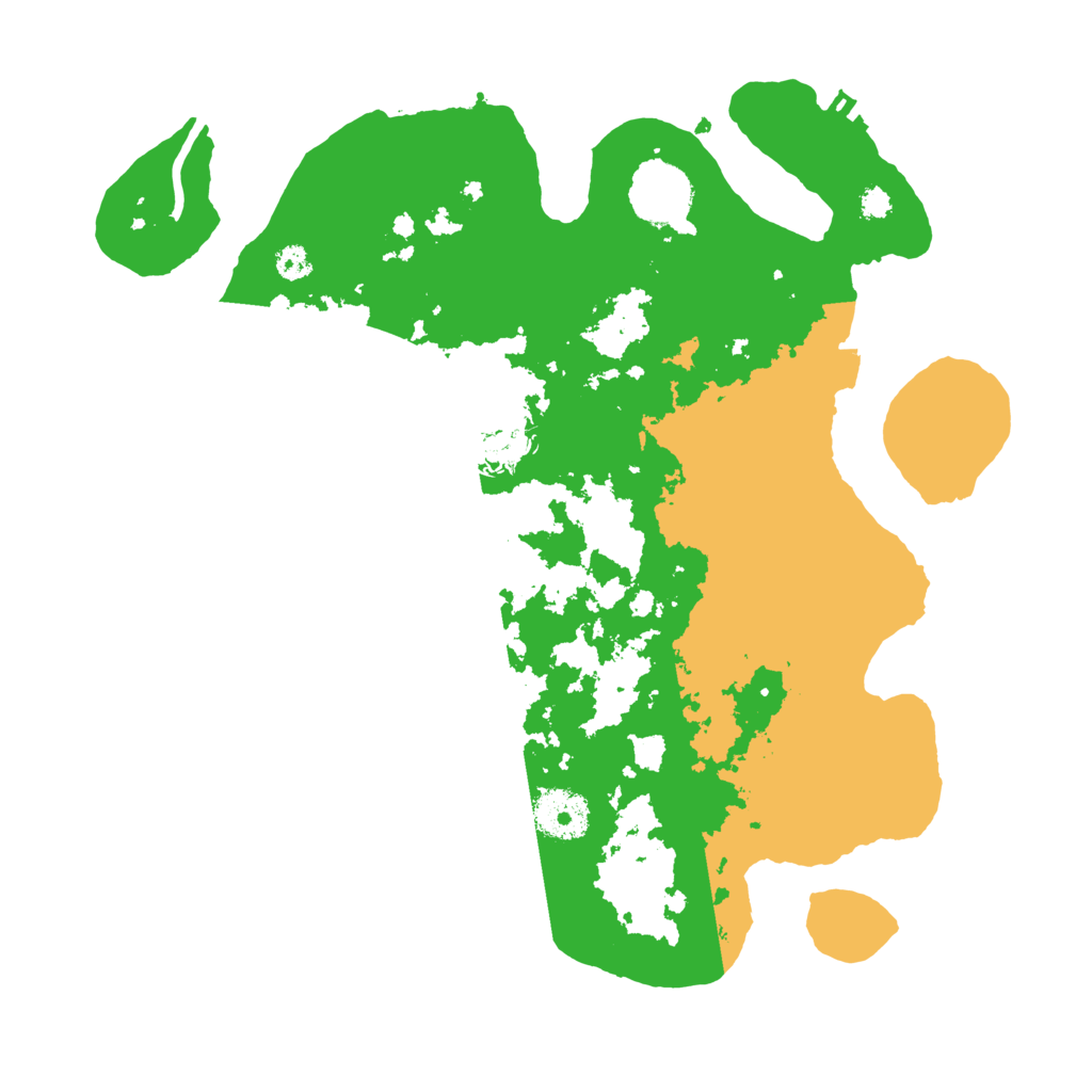 Biome Rust Map: Procedural Map, Size: 3200, Seed: 245085711