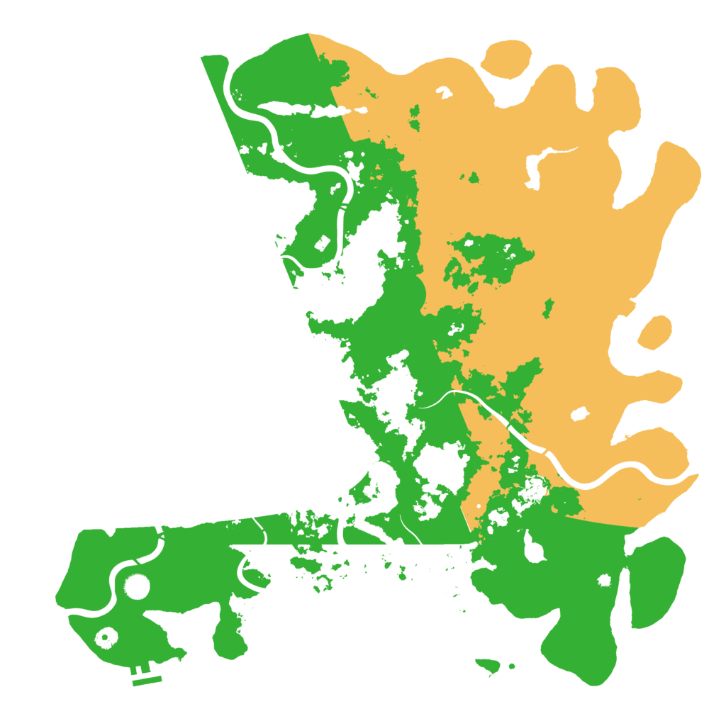 Biome Rust Map: Procedural Map, Size: 5000, Seed: 374926220
