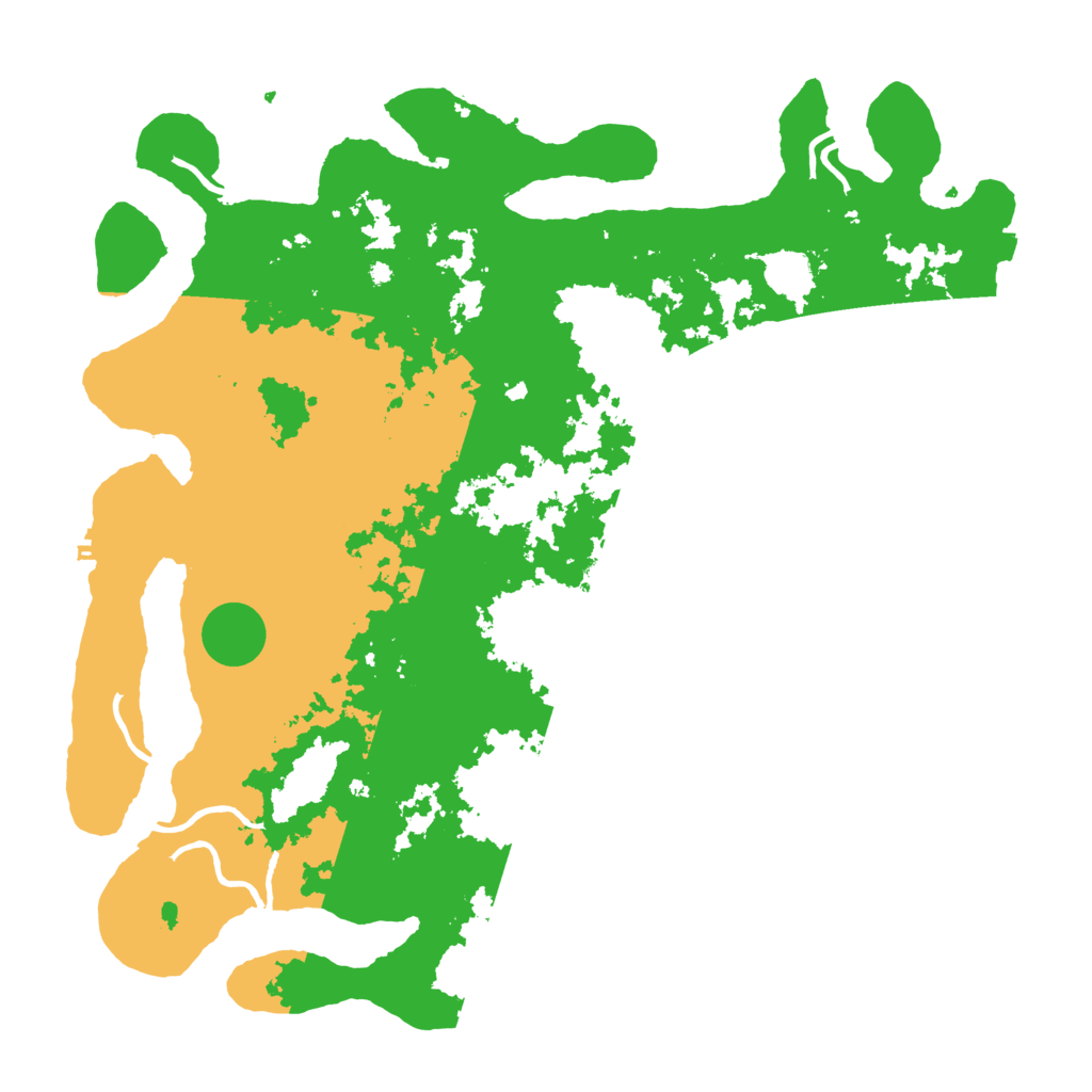 Biome Rust Map: Procedural Map, Size: 4500, Seed: 6662