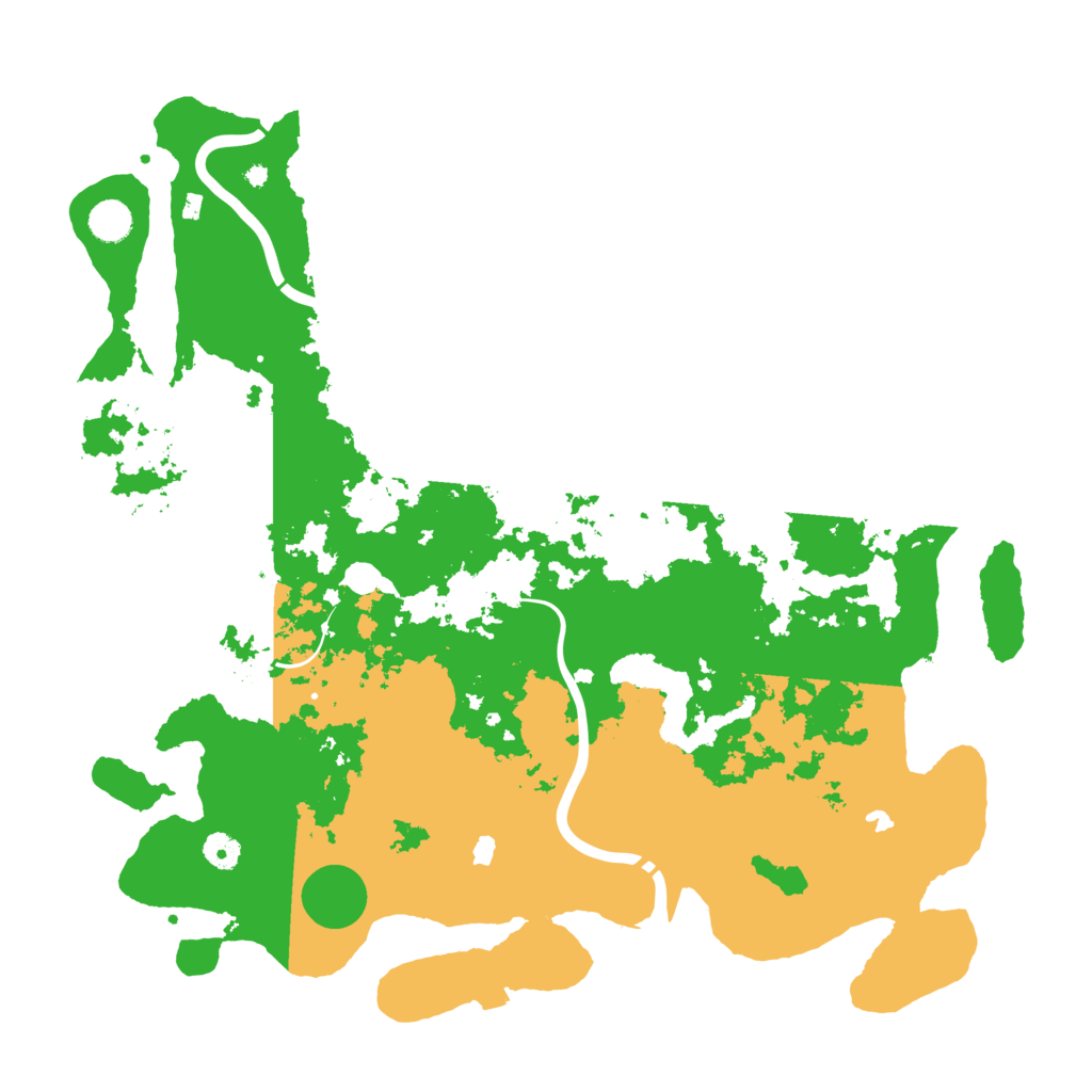 Biome Rust Map: Procedural Map, Size: 4500, Seed: 88888888