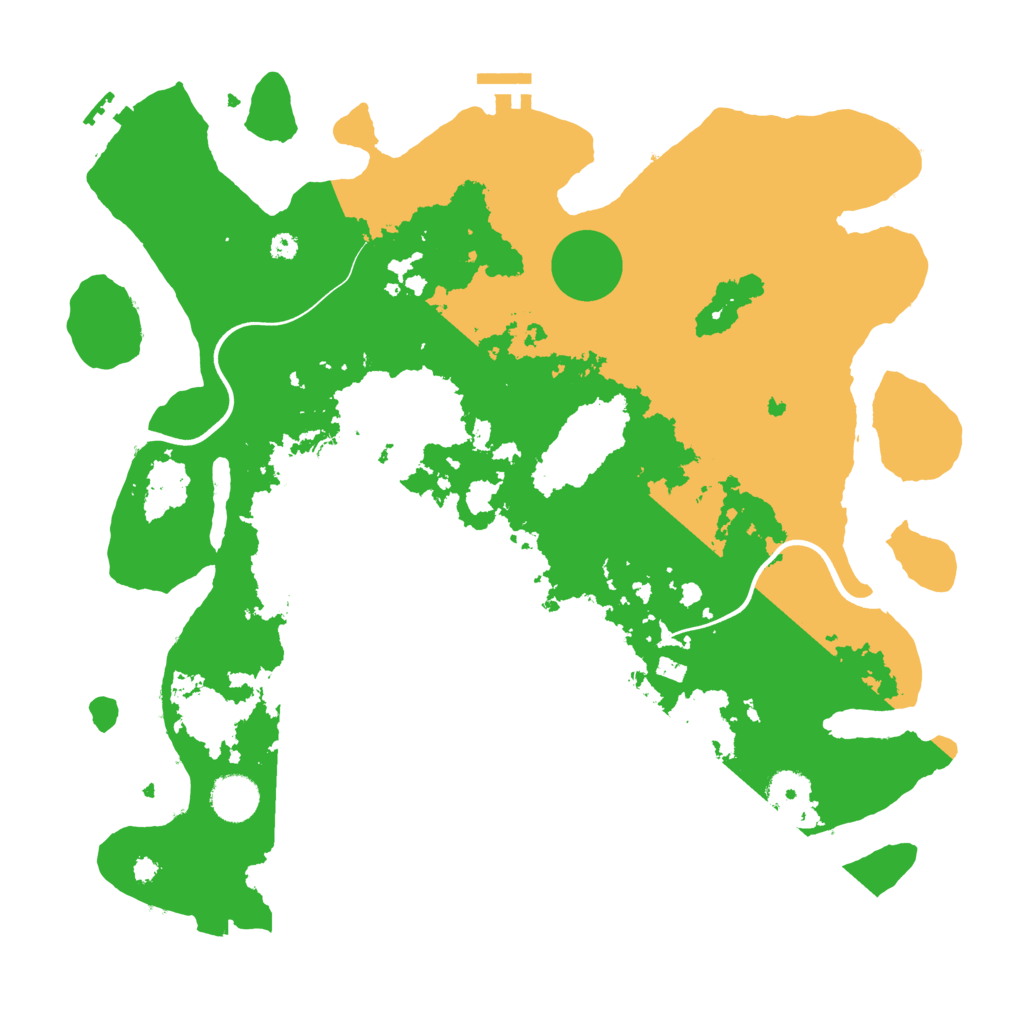 Biome Rust Map: Procedural Map, Size: 3800, Seed: 58626626