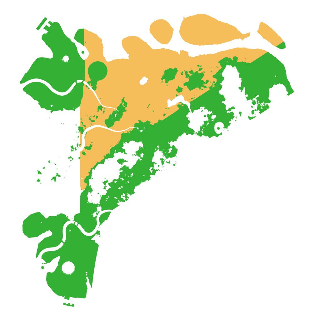 Biome Rust Map: Procedural Map, Size: 4400, Seed: 76783