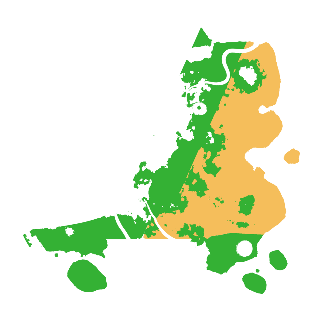 Biome Rust Map: Procedural Map, Size: 3500, Seed: 588673611