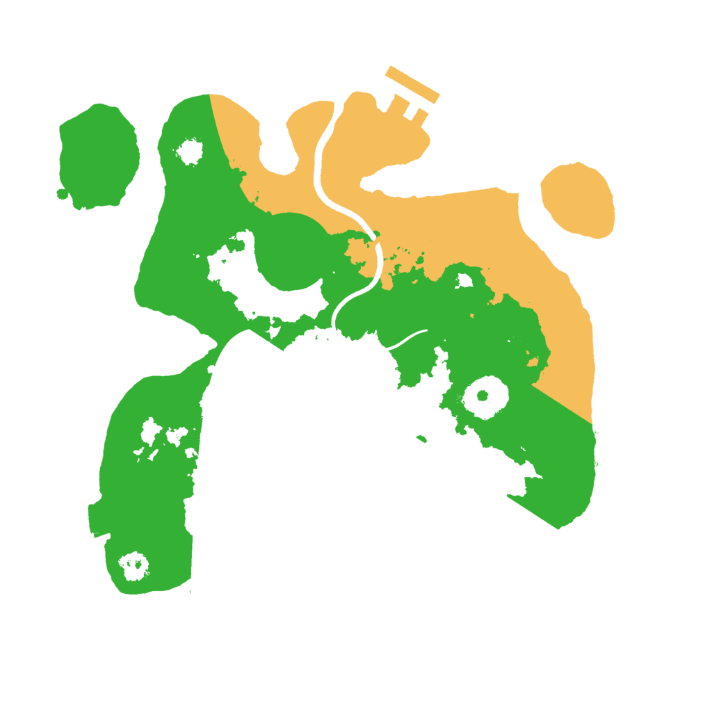 Biome Rust Map: Procedural Map, Size: 2500, Seed: 1259065049