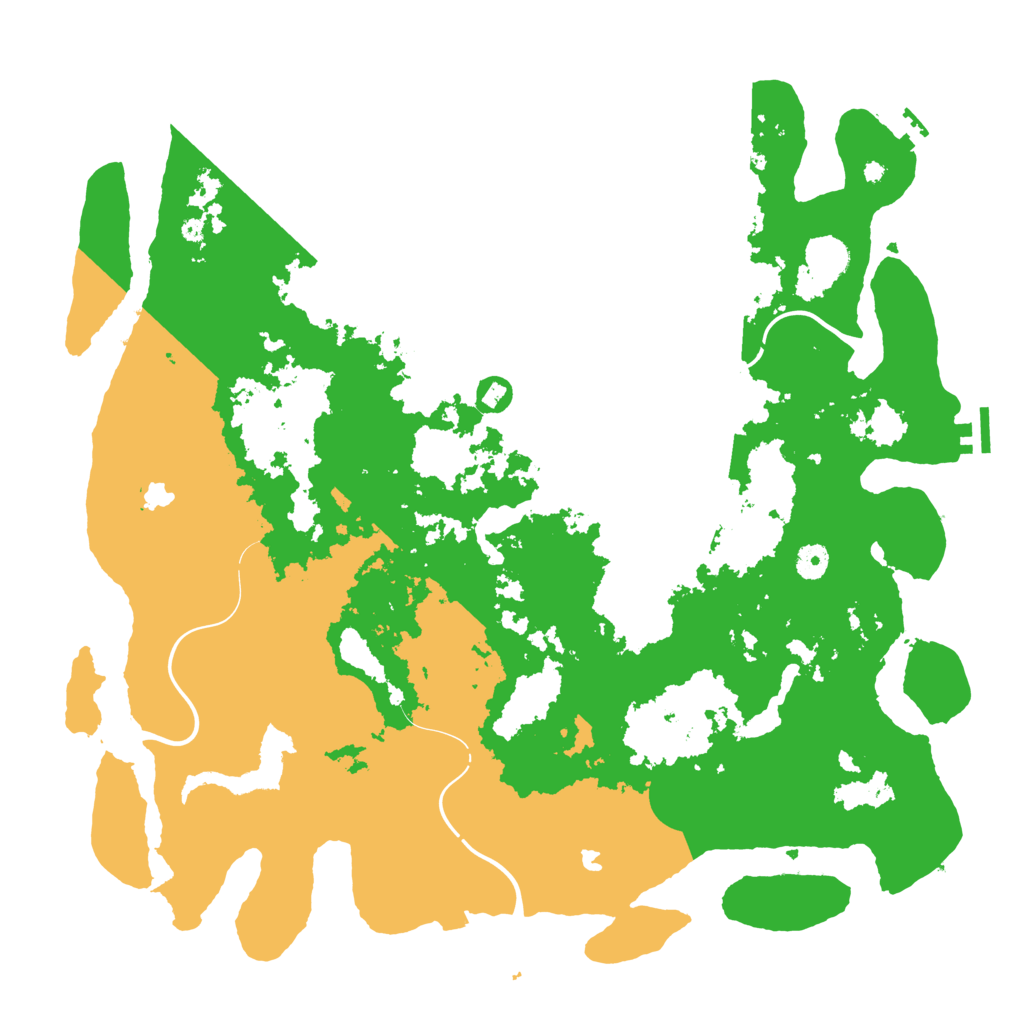 Biome Rust Map: Procedural Map, Size: 4500, Seed: 1391587685