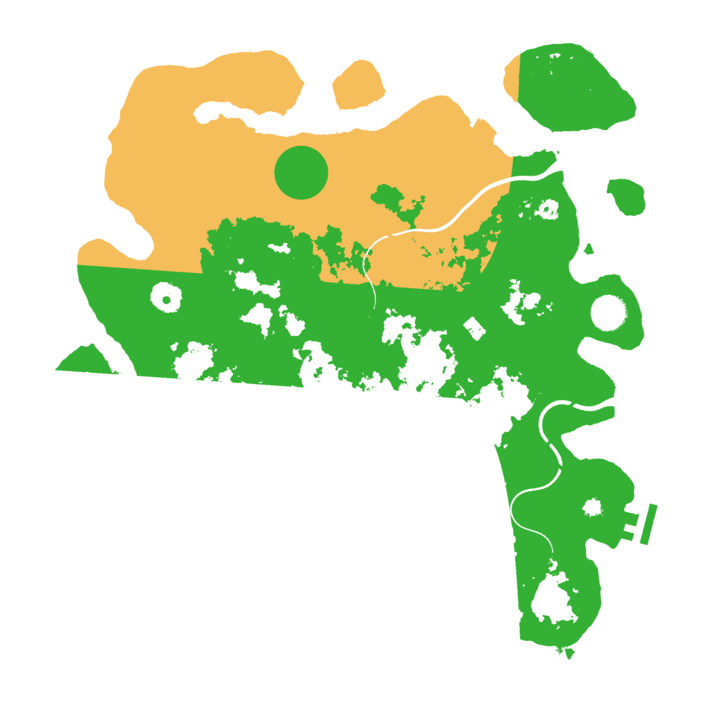 Biome Rust Map: Procedural Map, Size: 3500, Seed: 5894727