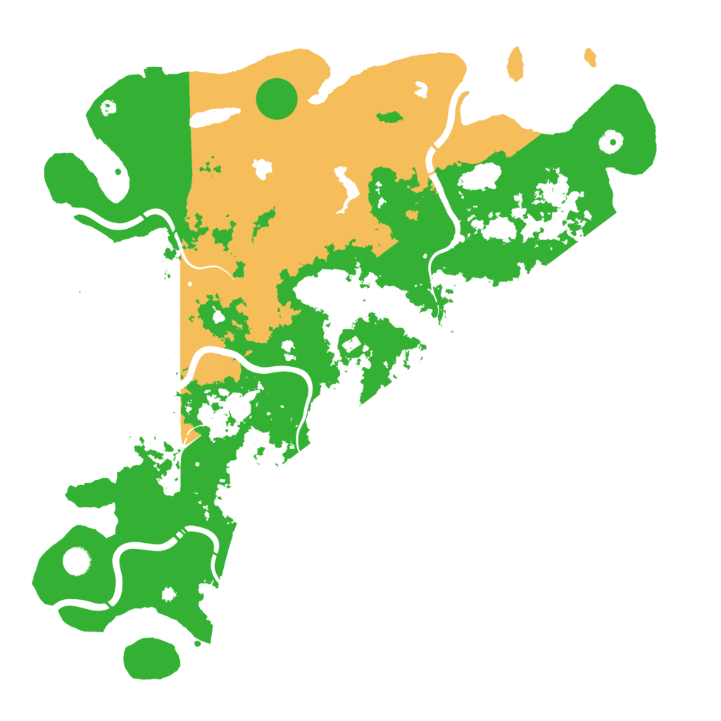 Biome Rust Map: Procedural Map, Size: 4600, Seed: 399257001