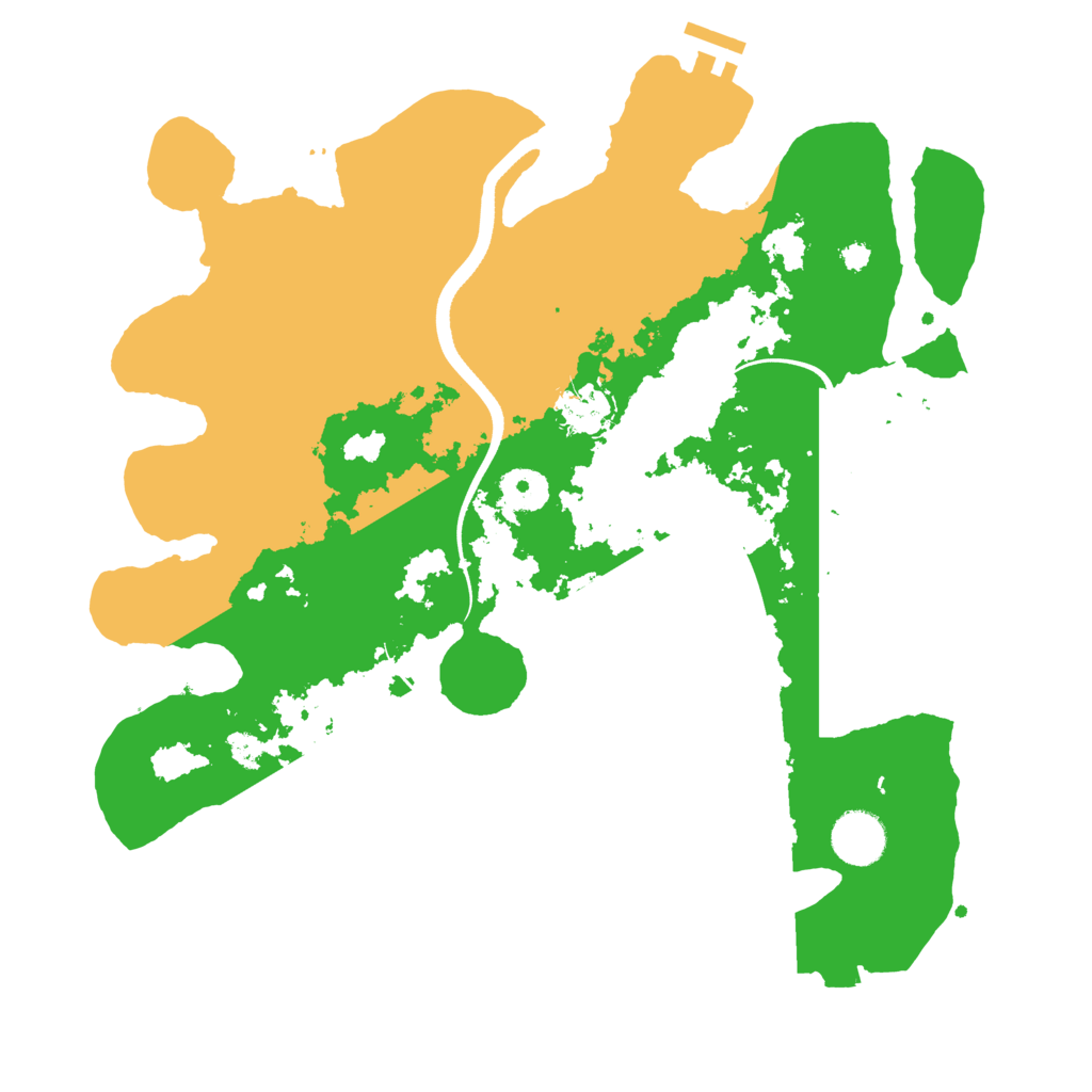 Biome Rust Map: Procedural Map, Size: 3550, Seed: 9579914