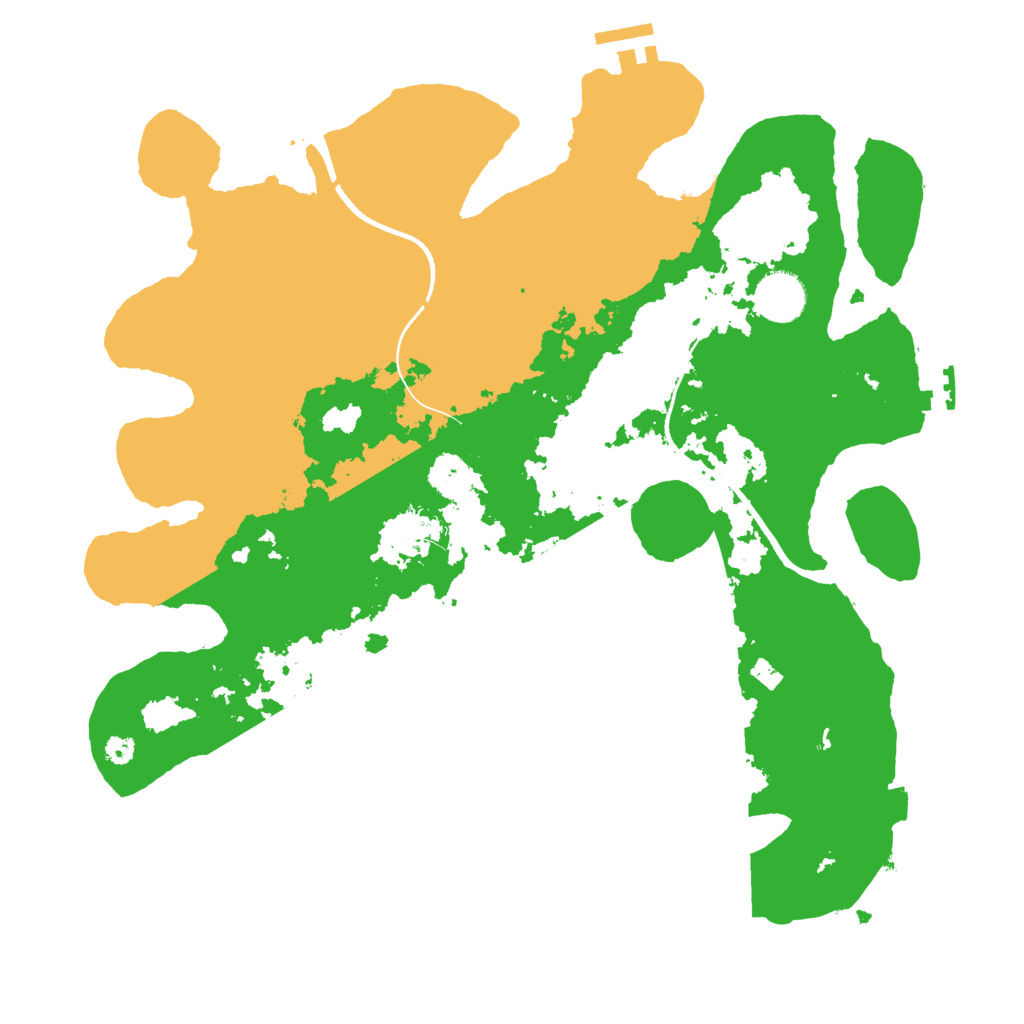 Biome Rust Map: Procedural Map, Size: 3550, Seed: 9579914