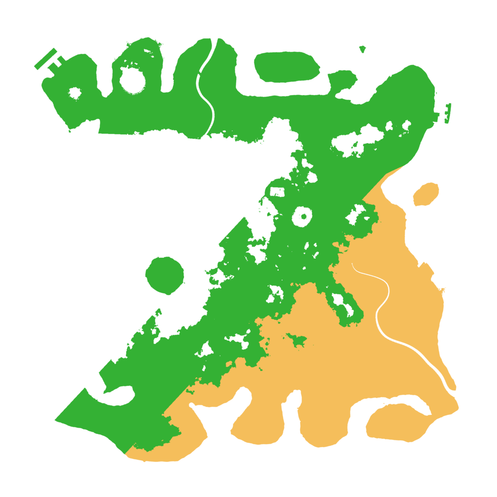 Biome Rust Map: Procedural Map, Size: 3700, Seed: 7222729