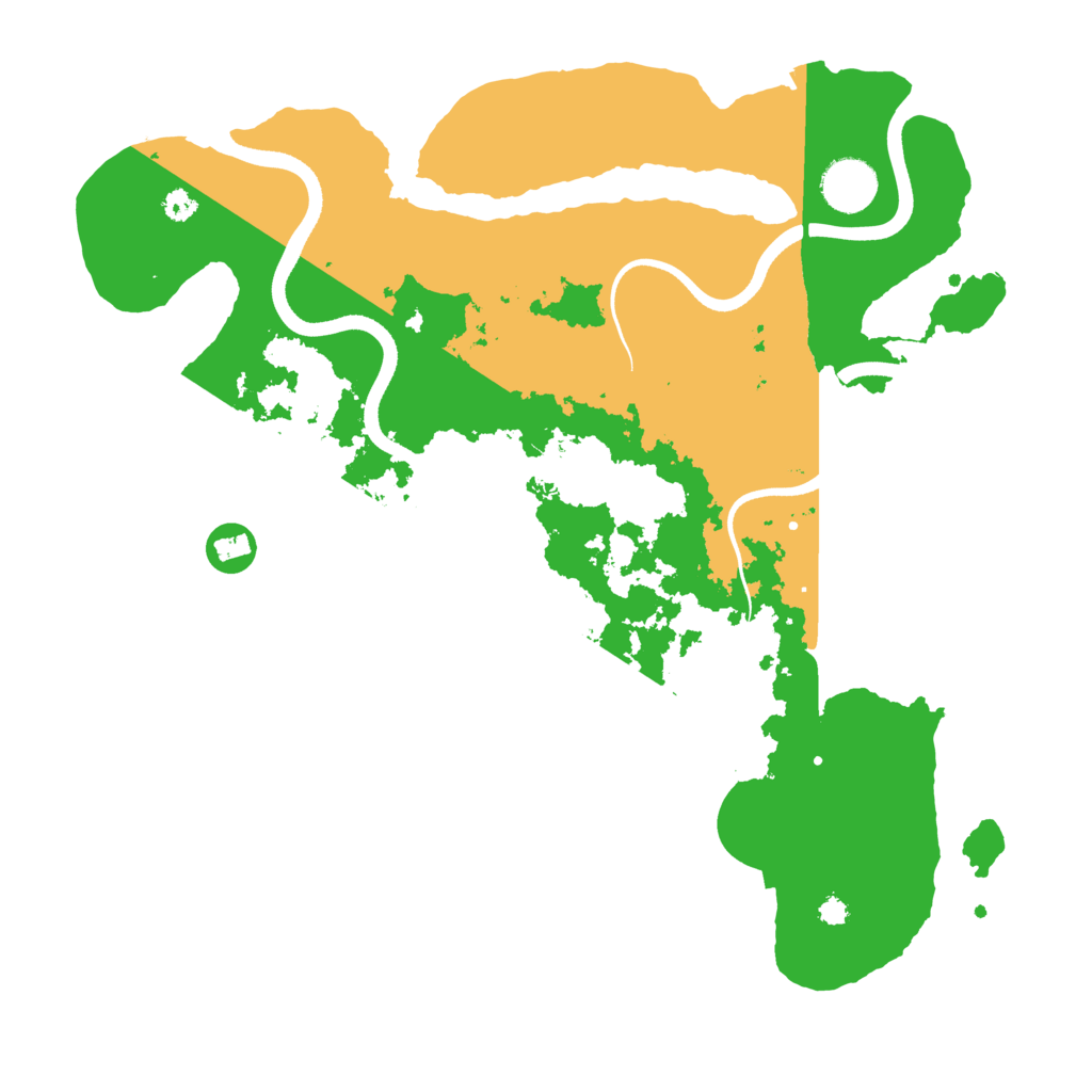 Biome Rust Map: Procedural Map, Size: 3500, Seed: 81395486