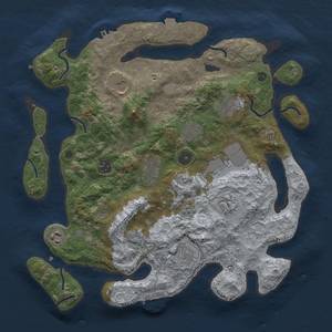 Thumbnail Rust Map: Procedural Map, Size: 3700, Seed: 2120284421, 18 Monuments