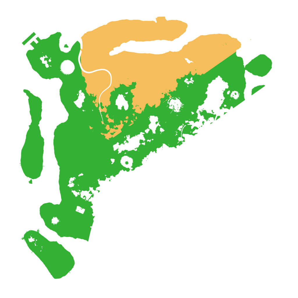 Biome Rust Map: Procedural Map, Size: 3700, Seed: 2120284421