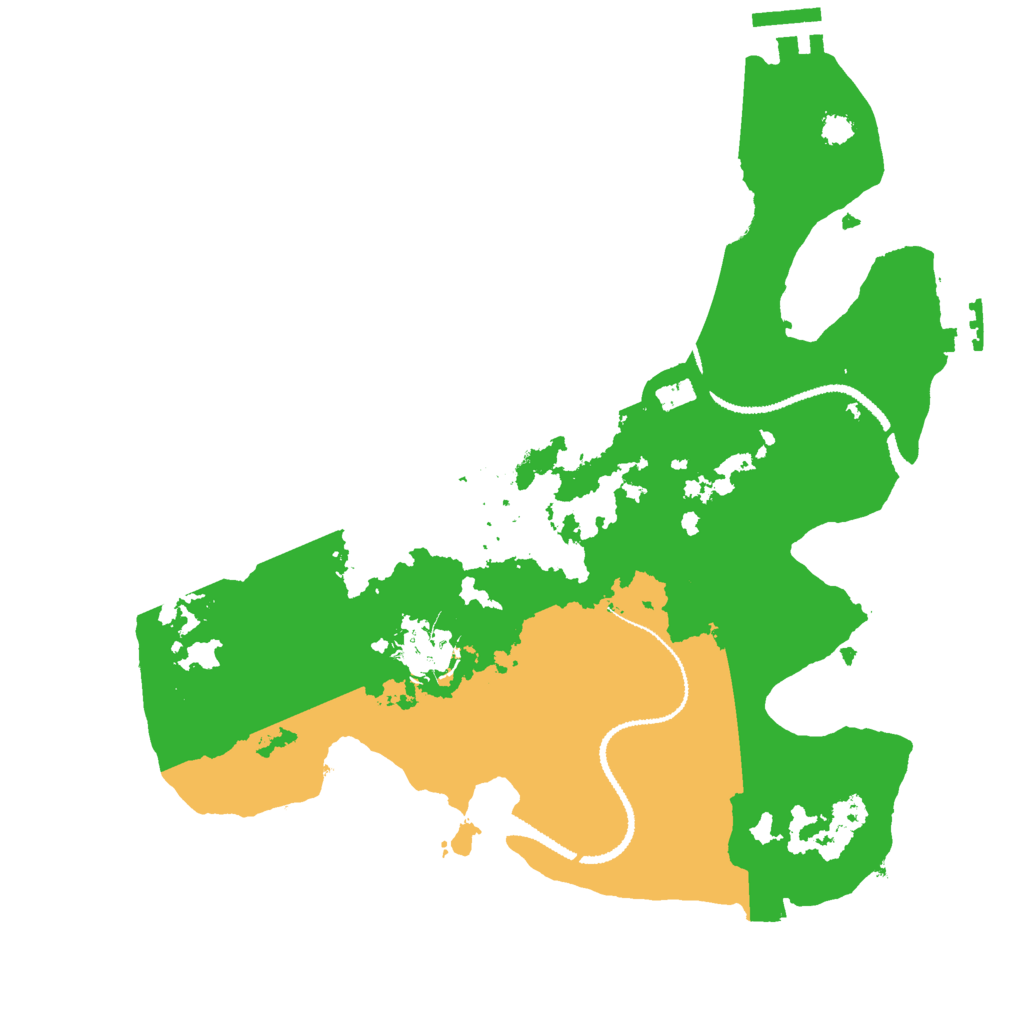 Biome Rust Map: Procedural Map, Size: 3000, Seed: 30452
