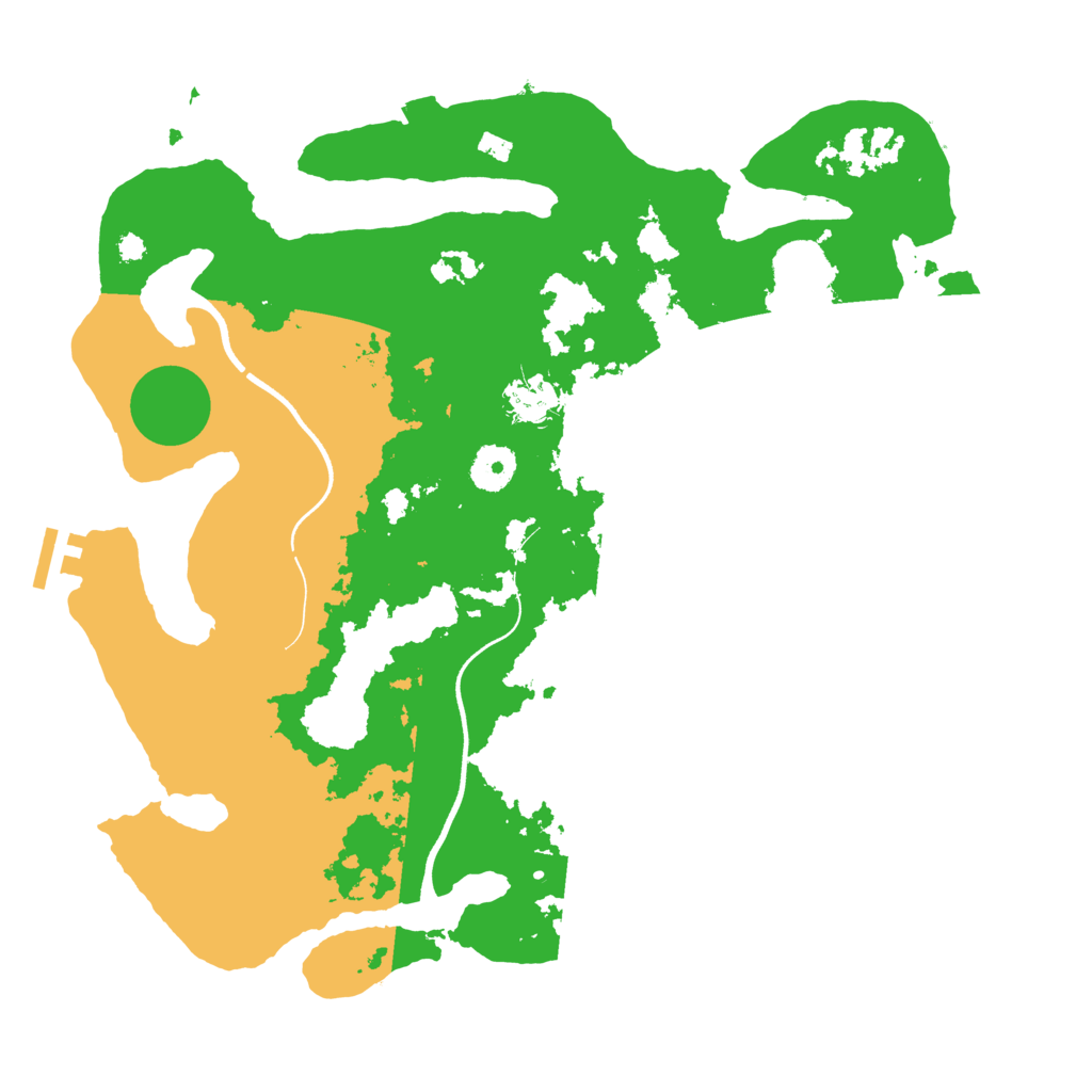 Biome Rust Map: Procedural Map, Size: 3600, Seed: 11339071