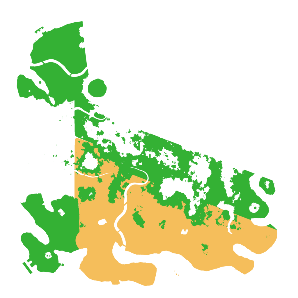 Biome Rust Map: Procedural Map, Size: 4500, Seed: 51358444