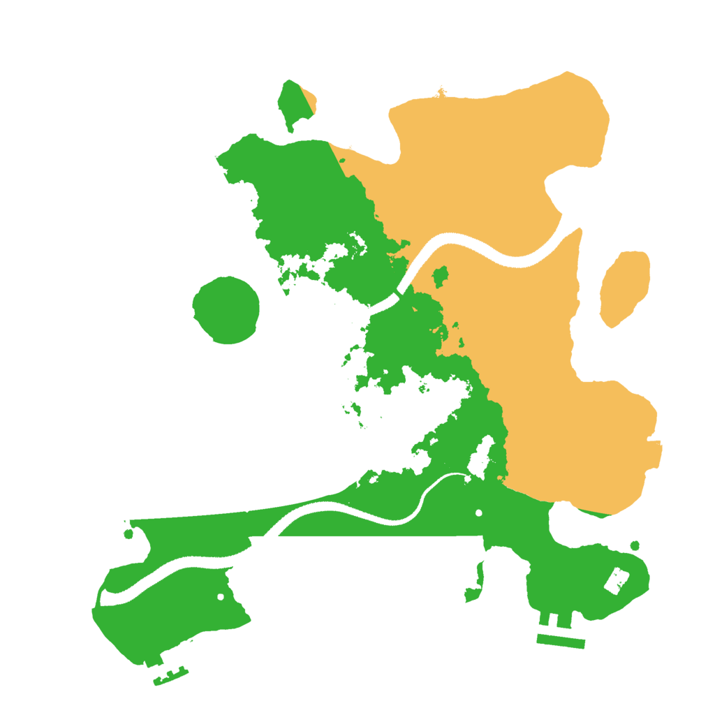 Biome Rust Map: Procedural Map, Size: 3000, Seed: 990594942
