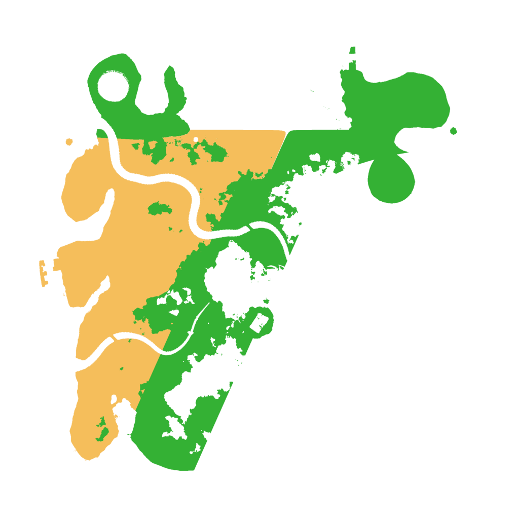 Biome Rust Map: Procedural Map, Size: 3000, Seed: 46845