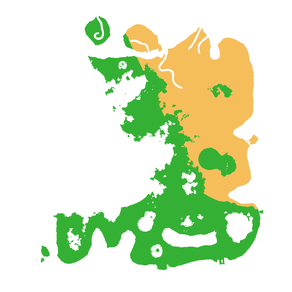Biome Rust Map: Procedural Map, Size: 3500, Seed: 643216545