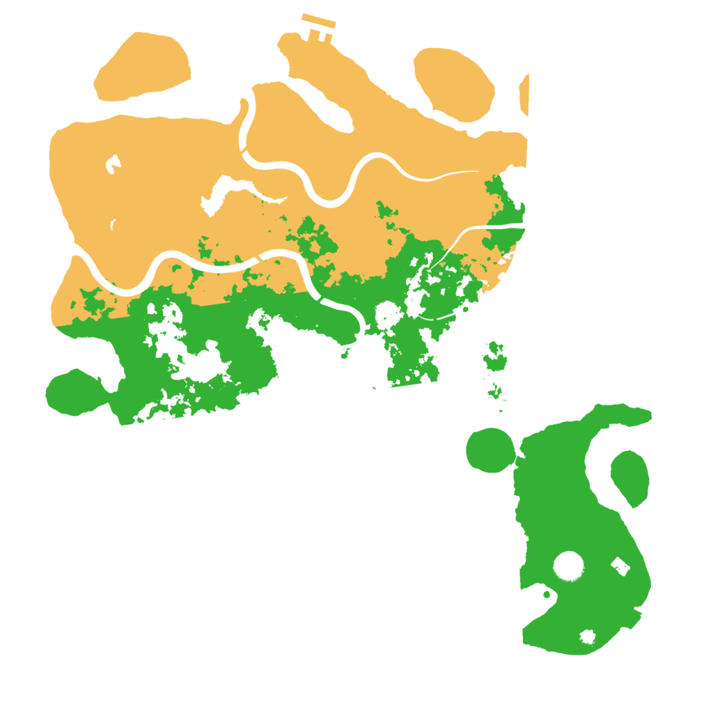 Biome Rust Map: Procedural Map, Size: 4200, Seed: 7250645