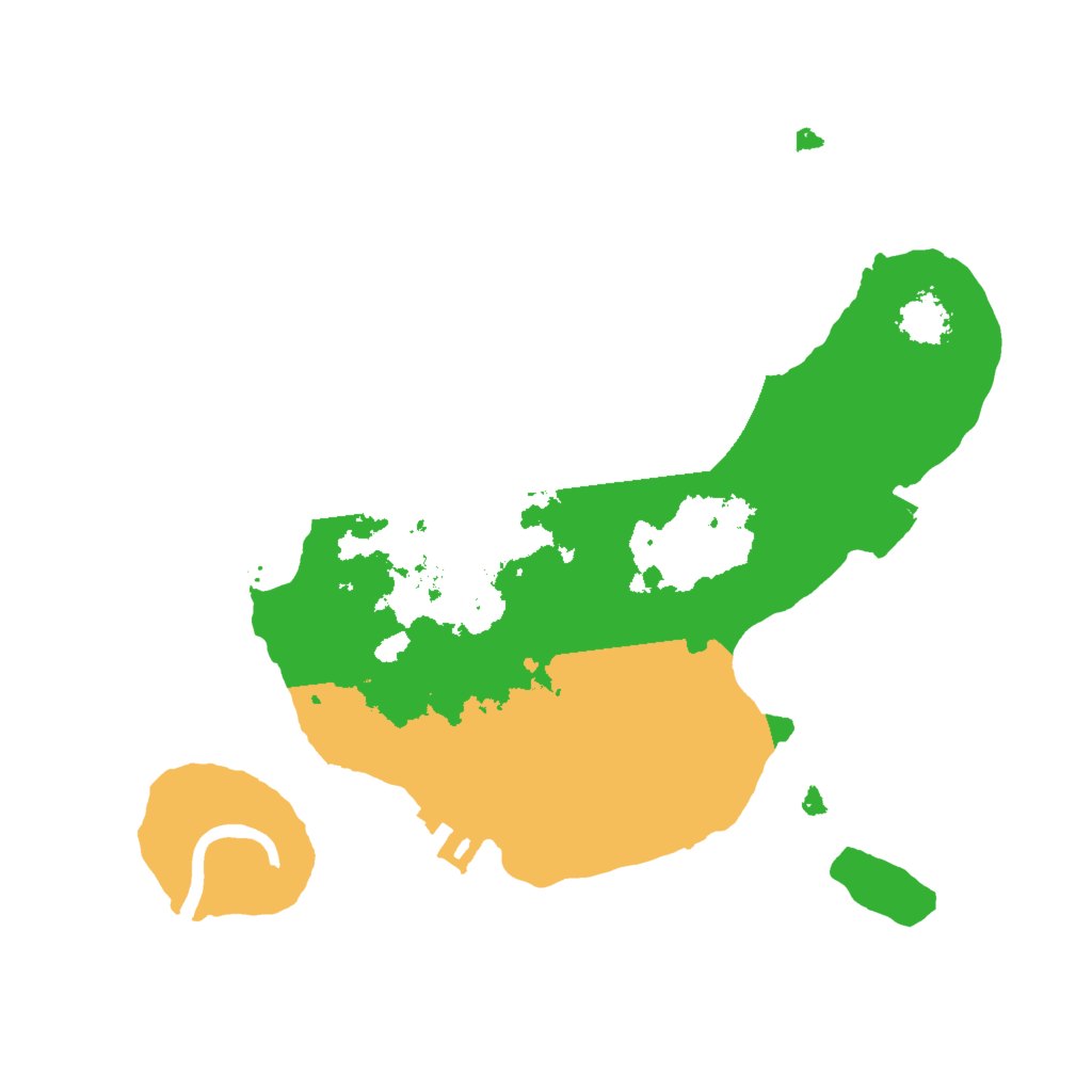 Biome Rust Map: Procedural Map, Size: 2000, Seed: 496070863