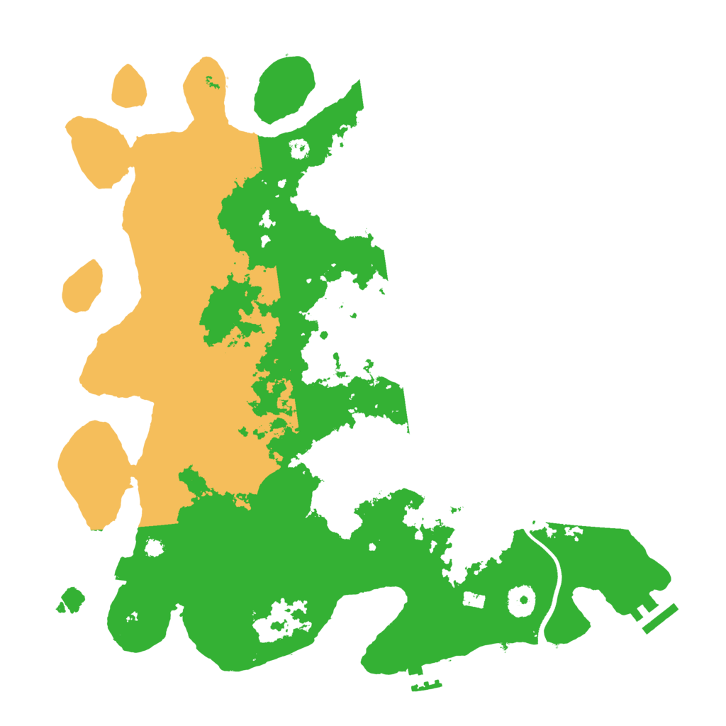 Biome Rust Map: Procedural Map, Size: 3600, Seed: 1266743978