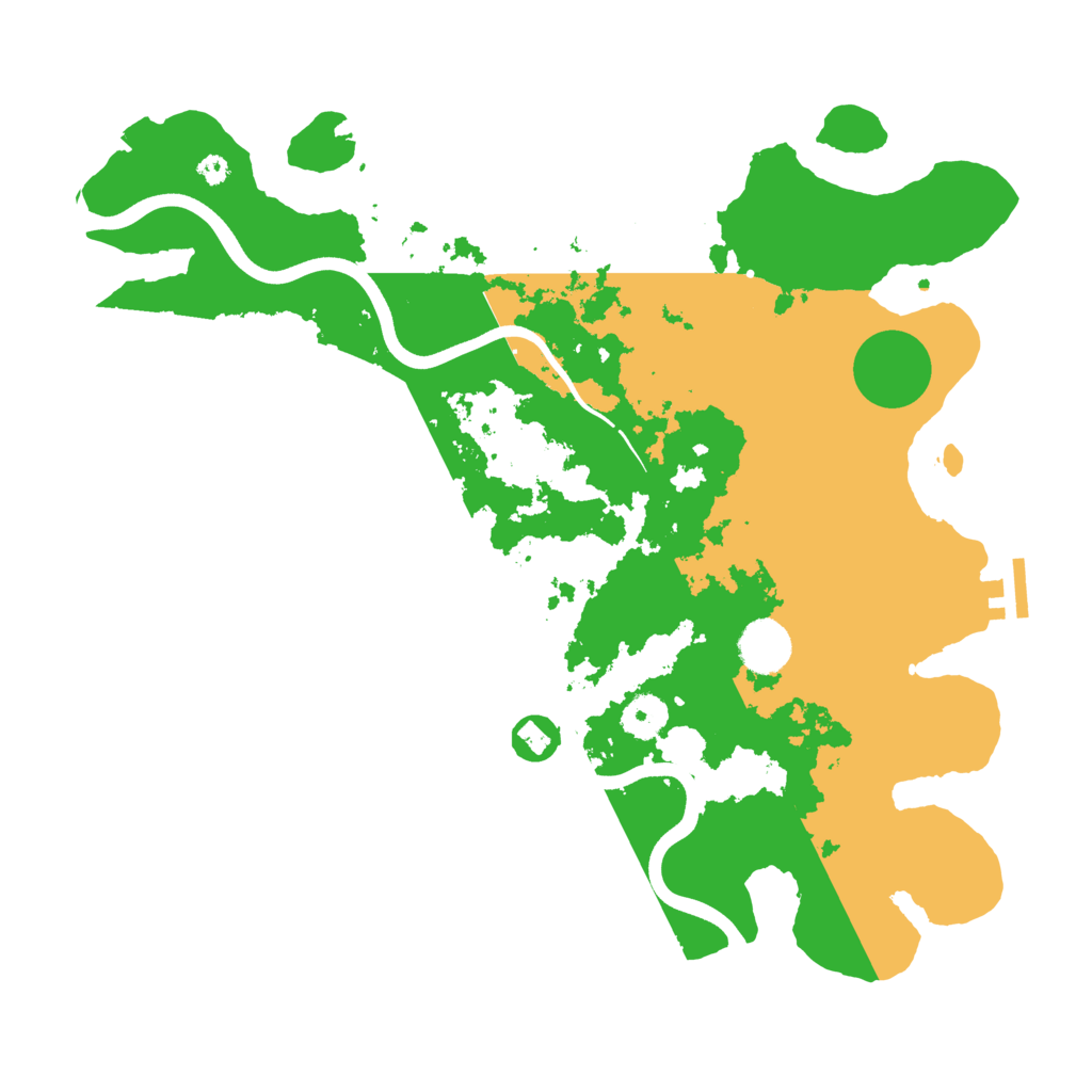 Biome Rust Map: Procedural Map, Size: 3700, Seed: 5824014