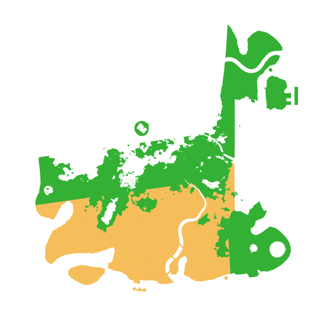 Biome Rust Map: Procedural Map, Size: 3500, Seed: 799491204