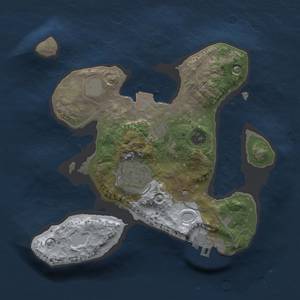 Thumbnail Rust Map: Procedural Map, Size: 2000, Seed: 223579, 5 Monuments