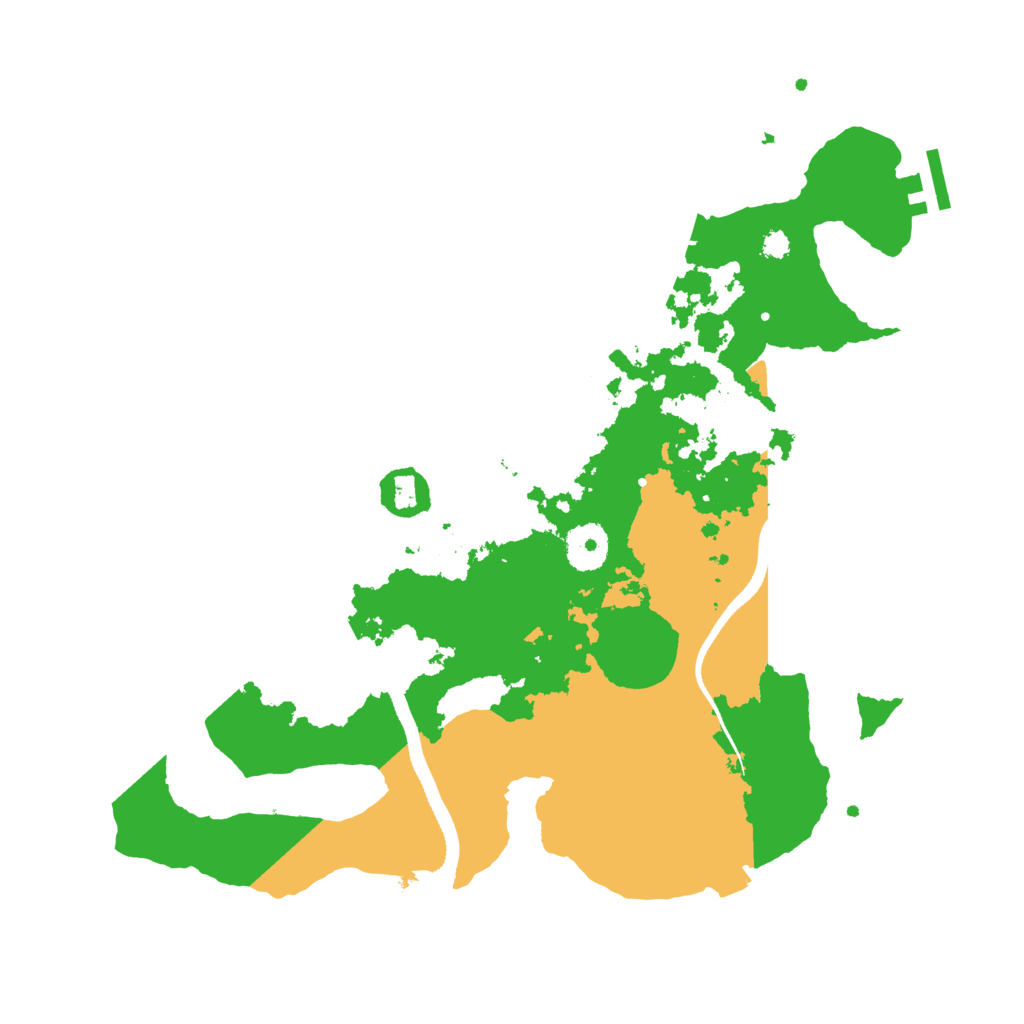 Biome Rust Map: Procedural Map, Size: 3400, Seed: 93391401